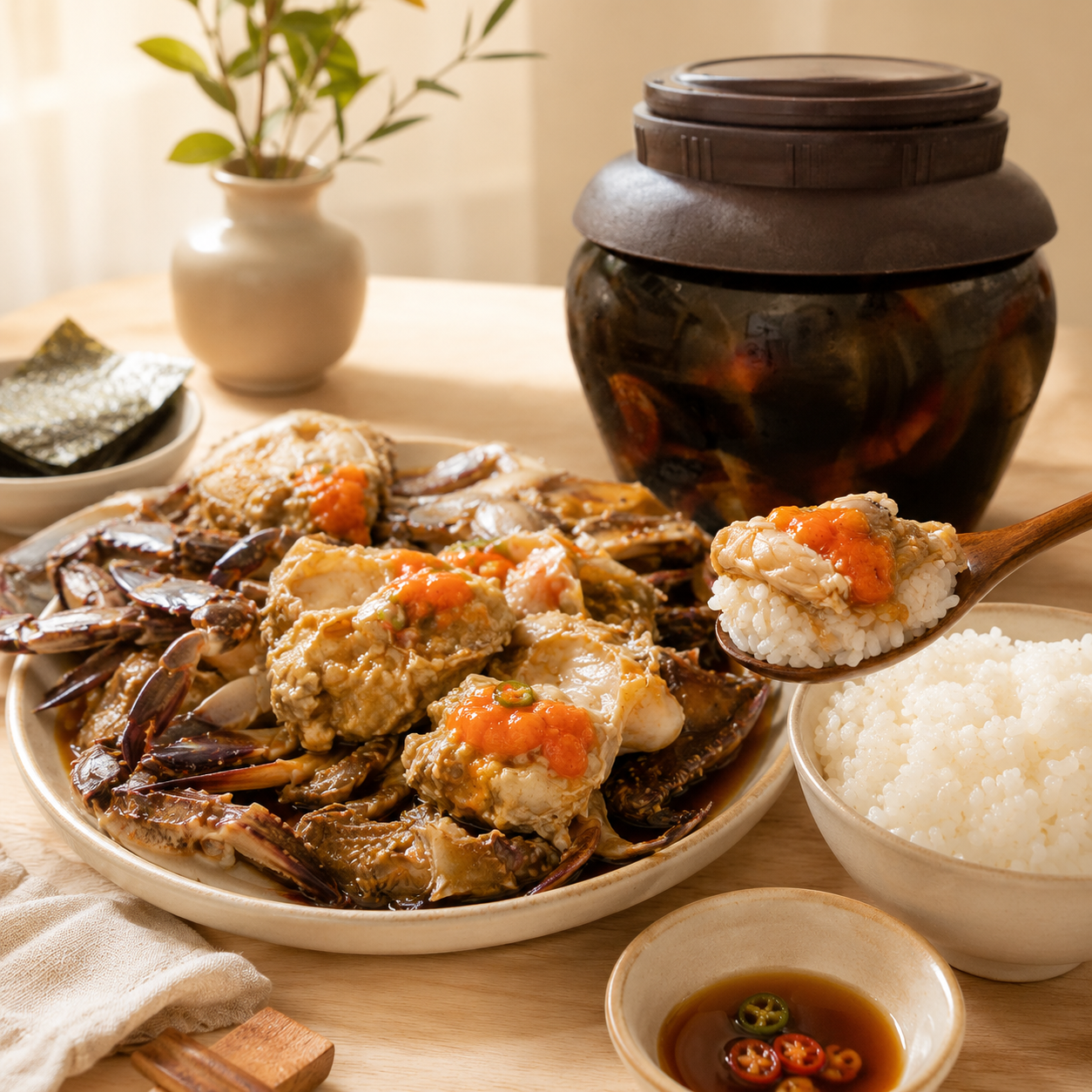 국내산 진도 알배기 암꽃게 간장게장 2kg